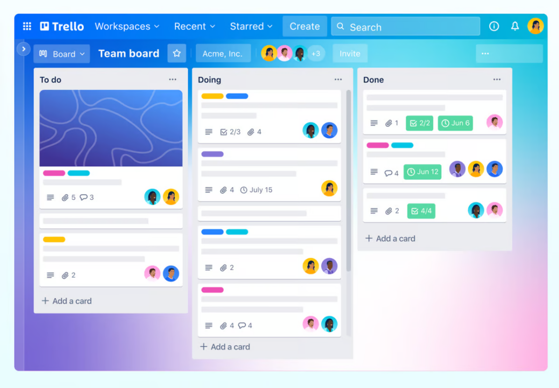 9. Trello- For Project Management