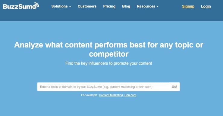 Buzzsumo- Content Ideation and Management for nonprofits