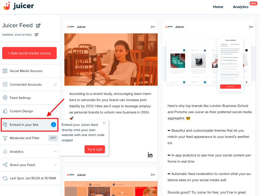 Create Social Walls for great UX