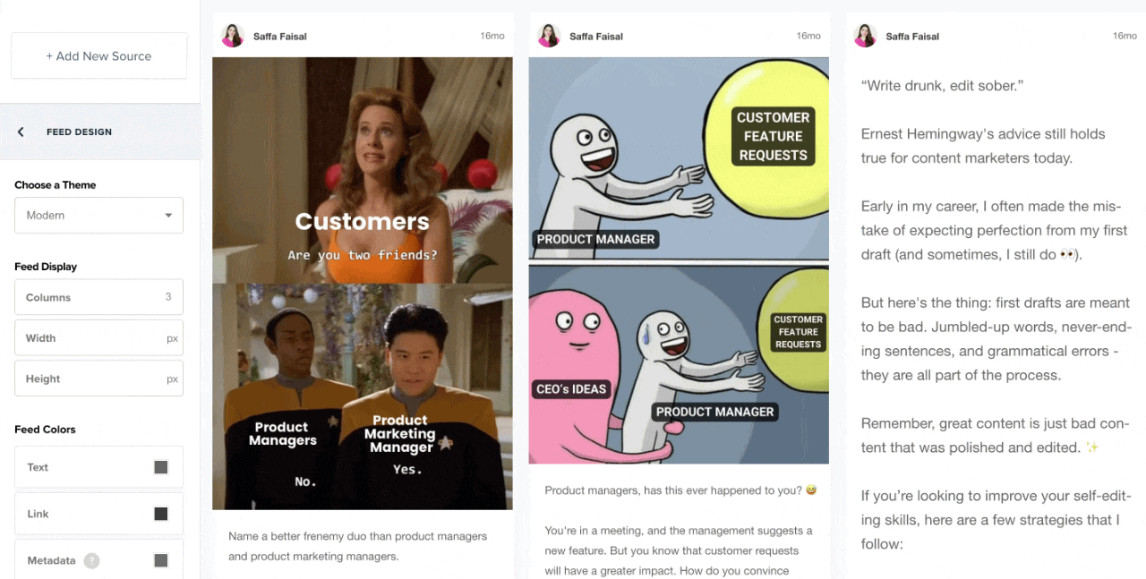 LinkedIn feed customization using Juicer.io
