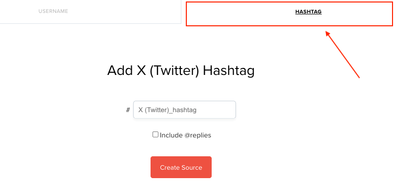 Embed X (twitter) hashtag feed with Juicer step 2