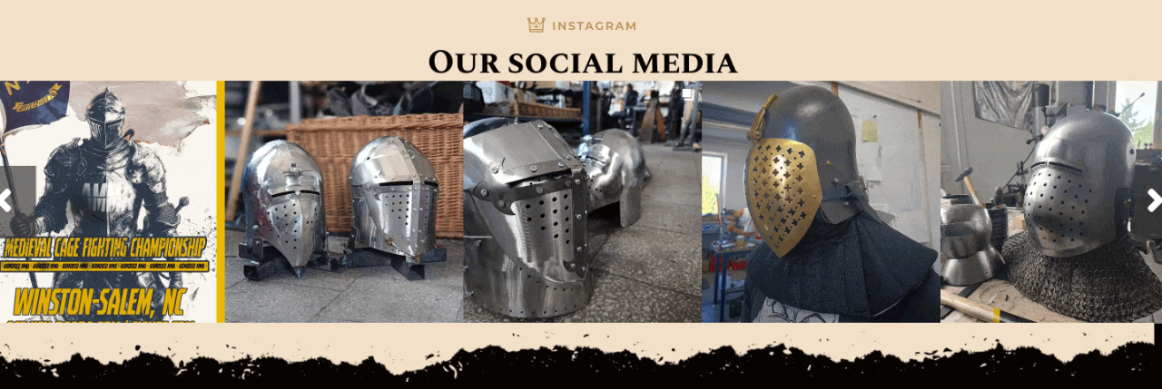 Historicum's Instagram feed embedded with Juicer.io