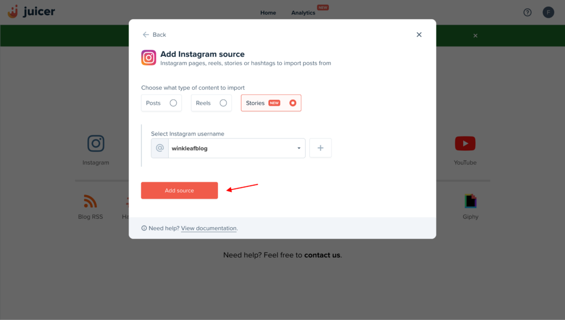 How to Embed Instagram Stories step 6.3