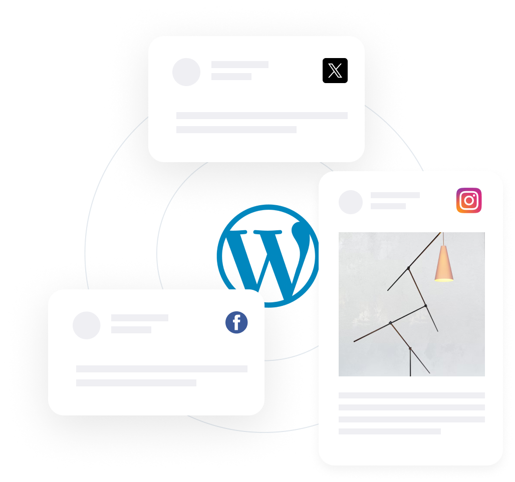 Social media feed API for WordPress