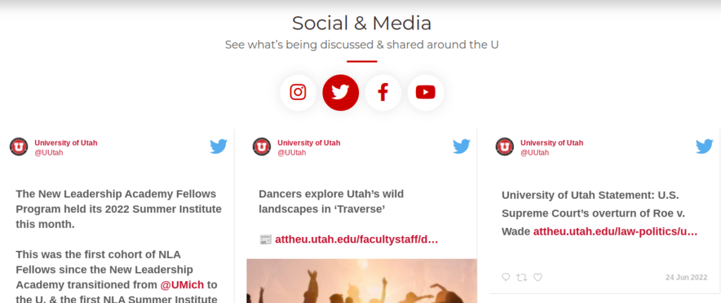 The University of Utah's Split Channel Embedded Social Wall
