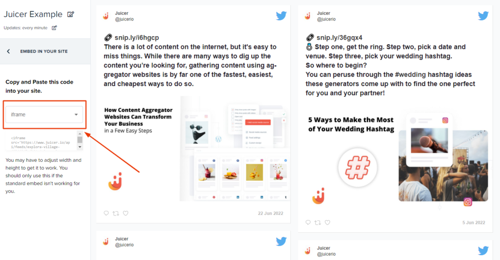 Embed Twitter Feed On Your Website Full Guide Juicer Social