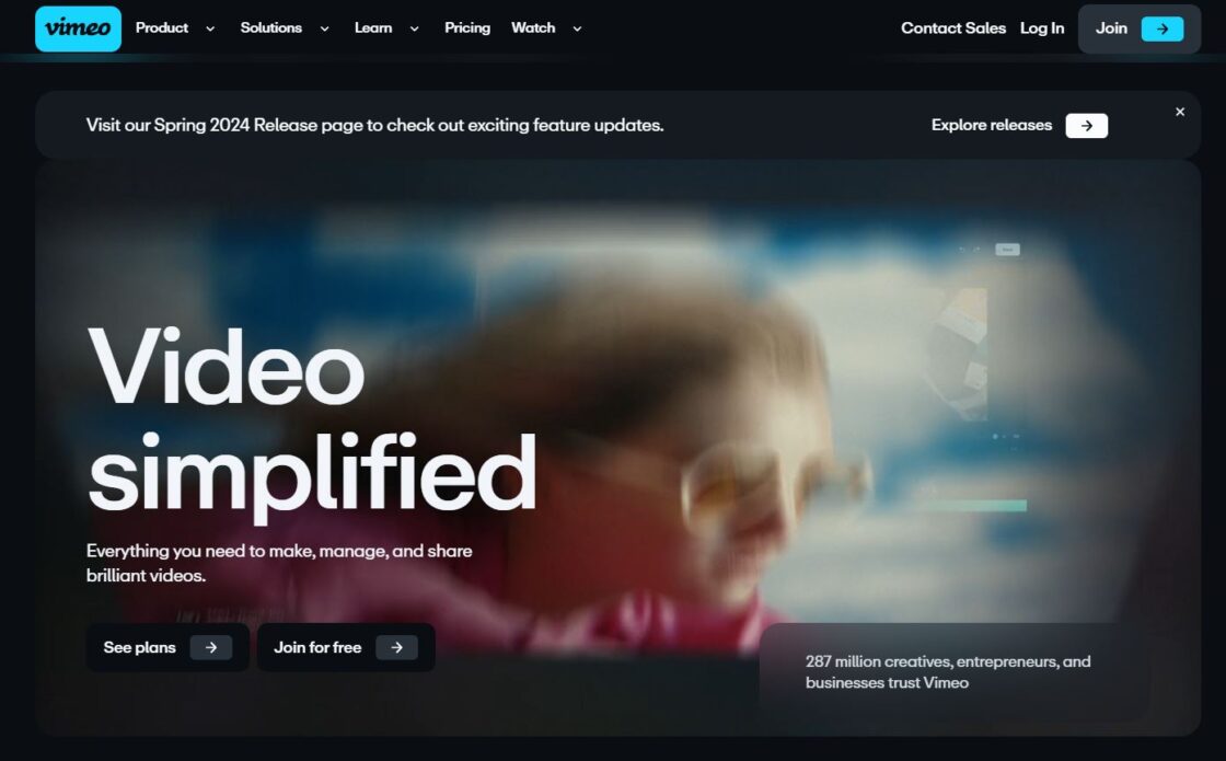 Vimeo is a video-sharing platform that was started back in 2004