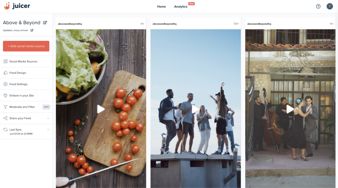 You can add call-to-action buttons to your embedded Instagram Story wall on your ecommerce website