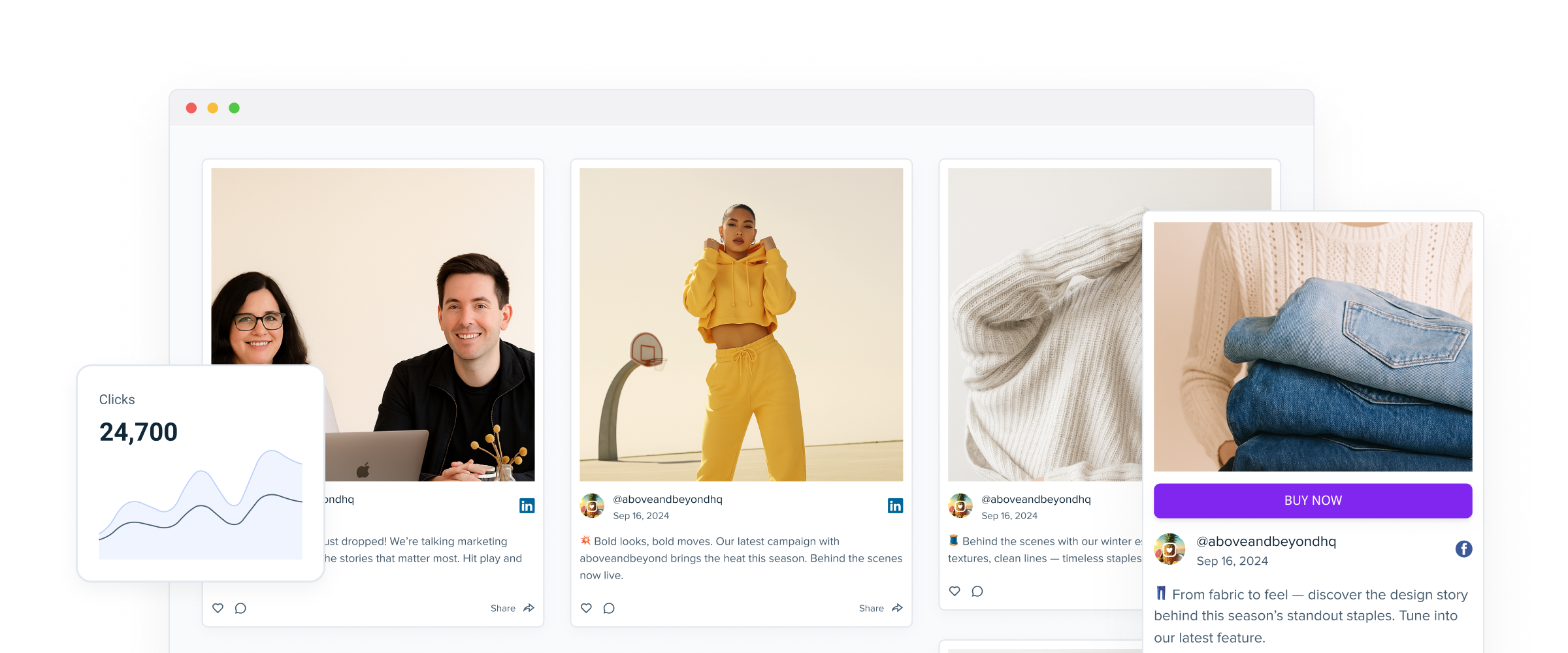 Agency social media feed