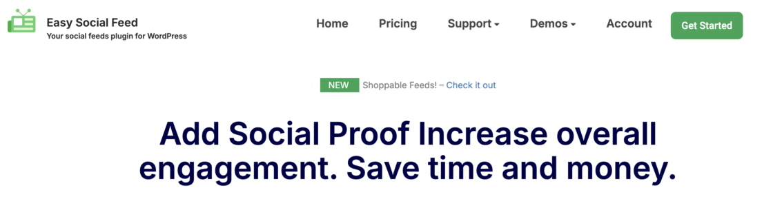 Easy Social Feed plugin