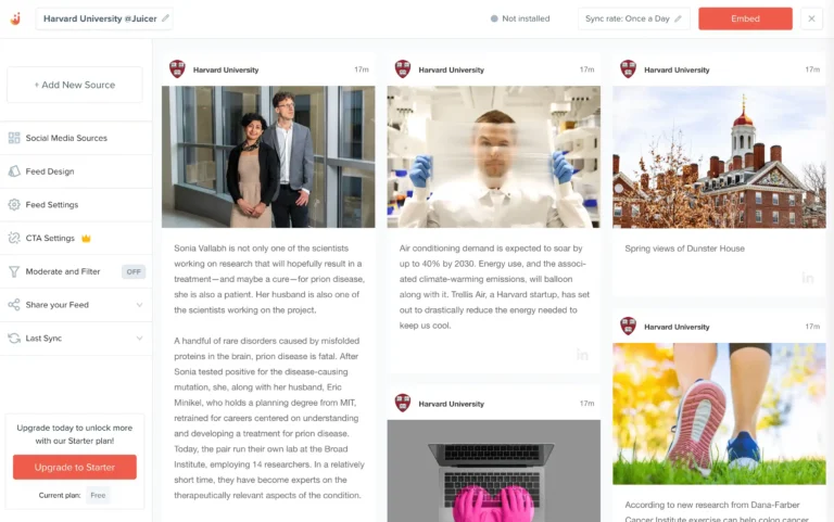 Embed LinkedIn feed on your website - your feed is ready to be embedded