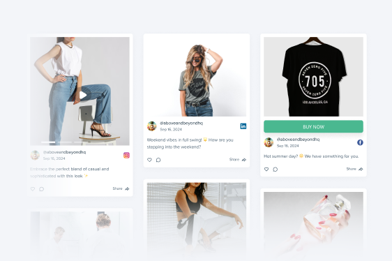 Social wall product